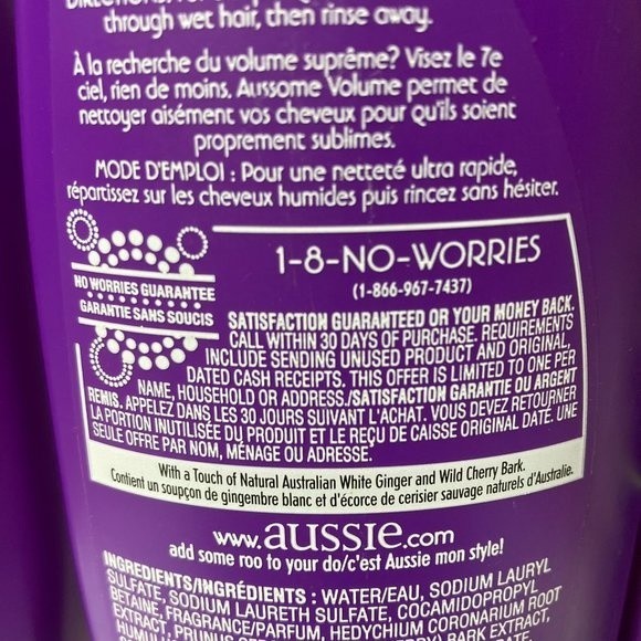 Aussie Aussome Volume Shampoo 3 Bottles DISCONTINUED 13.5 FL OZ - Picture 6 of 13